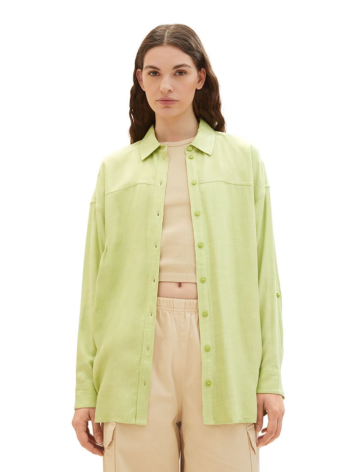 Tom Tailor Koszula w kolorze jasnozielonym rozmiar: M