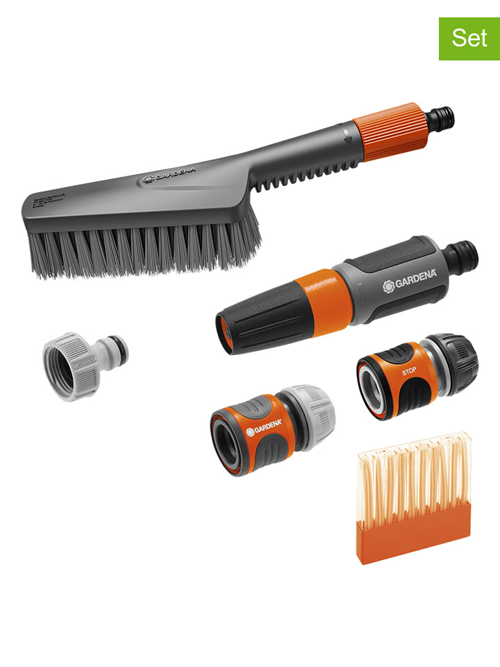 Gardena 15-częściowy zestaw "Soft" w kolorze szaro-czerwonym rozmiar: onesize