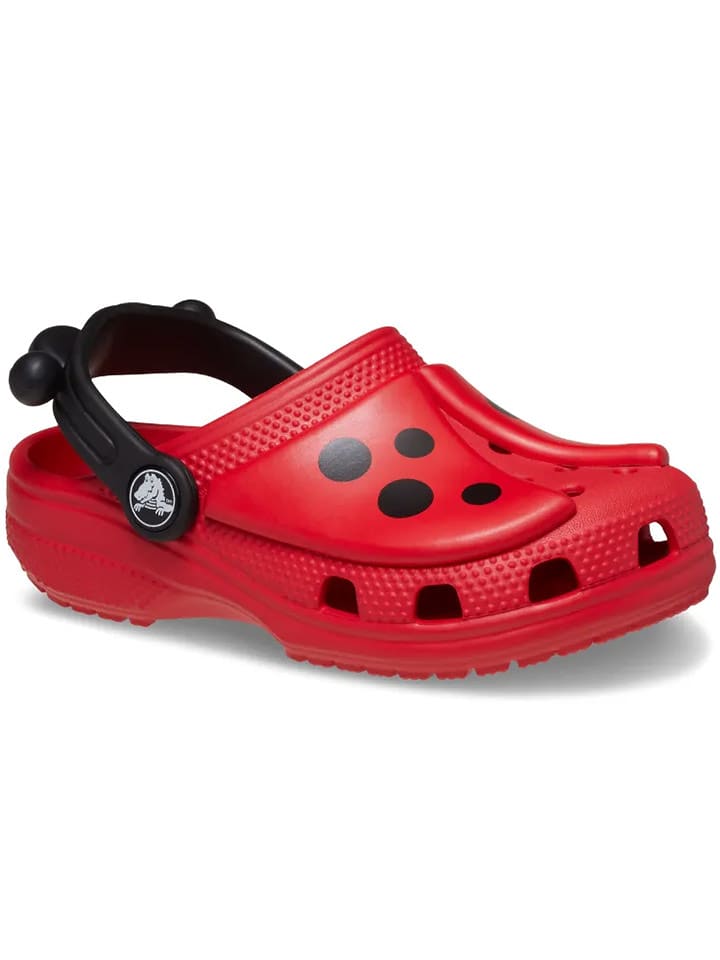 Crocs Chodaki "Classic IAM Ladybug" w kolorze czarno-czerwonym rozmiar: 19/20