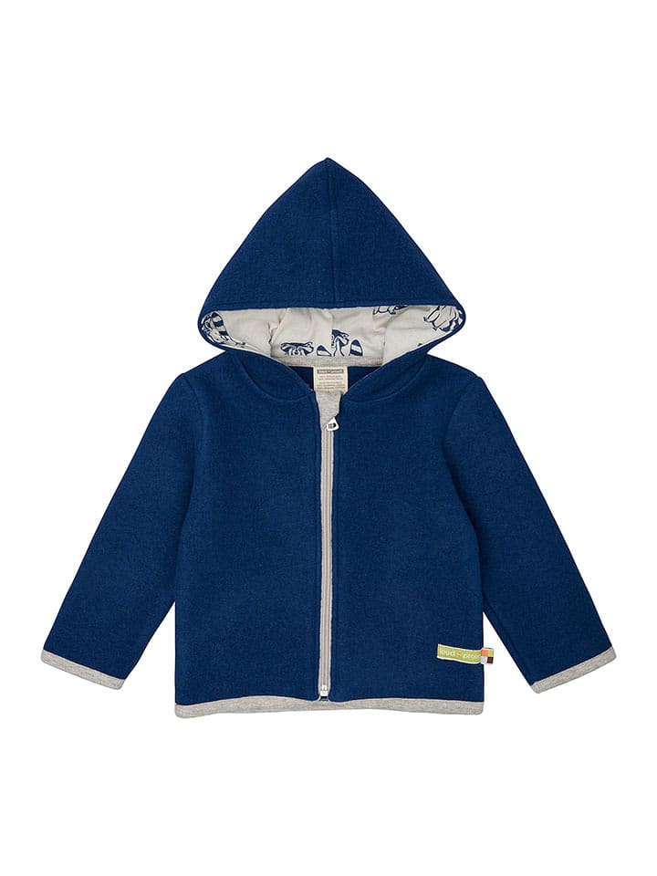 loud + proud Wełniana kurtka polarowa w kolorze granatowym rozmiar: 74/80