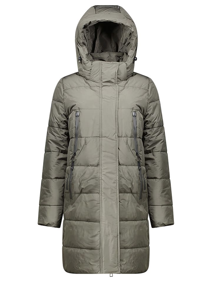 Geographical Norway Płaszcz zimowy "Claudine" w kolorze khaki rozmiar: S