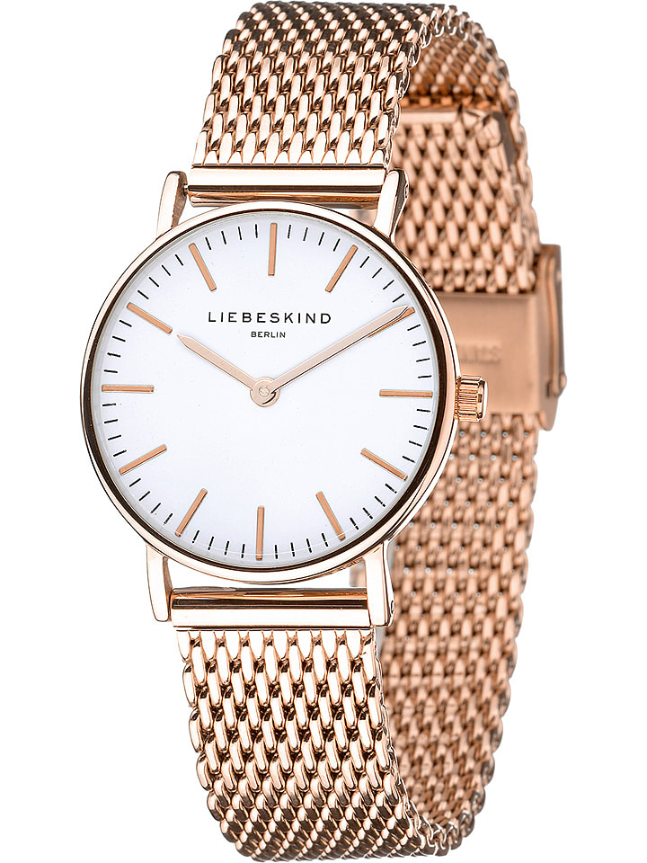 Liebeskind Zegarek kwarcowy w kolorze różowozłoto-białym rozmiar: onesize