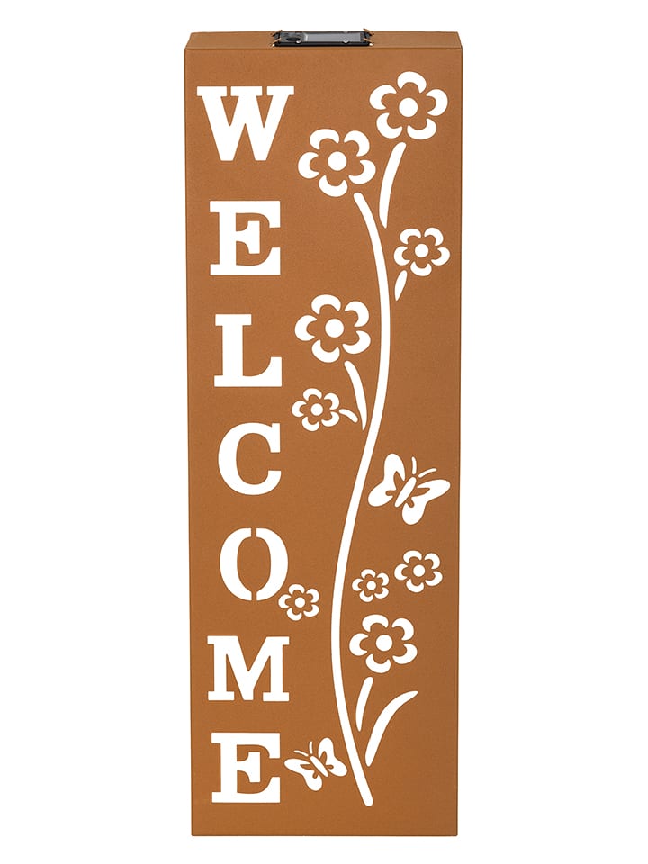 Garden Hero Solarna lampa dekoracyjna w kolorze brązowym - 20 x 61,5 x 5 cm rozmiar: onesize