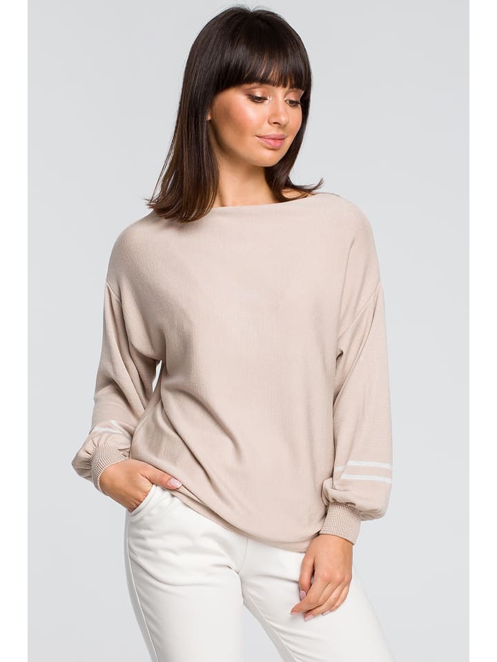 Be Wear Sweter w kolorze beżowym rozmiar: onesize