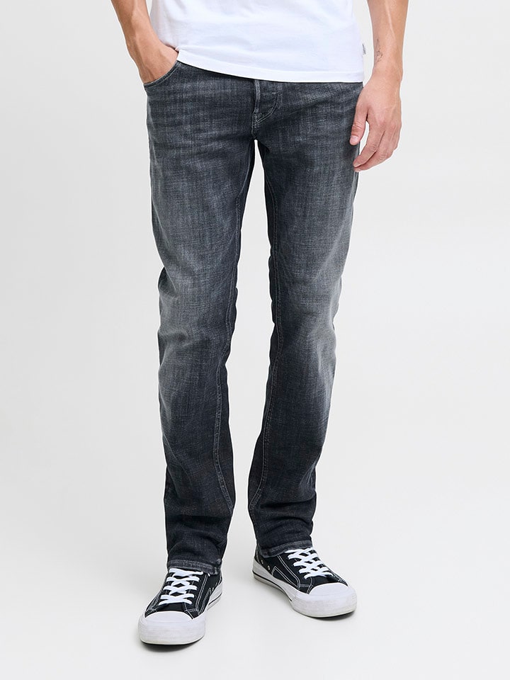 Jack & Jones Dżinsy "Glenn" - Regular fit - w kolorze antracytowym rozmiar: W31/L34