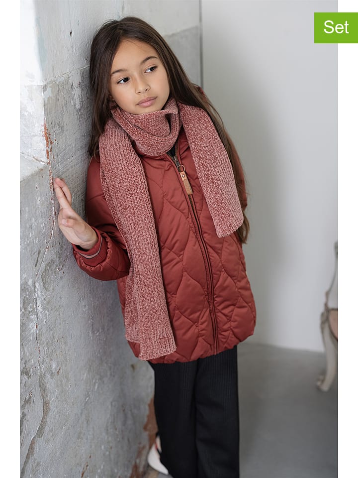 NONO 2-częściowy zestaw zimowy "NoNo Raya" w kolorze jasnoróżowym rozmiar: 110-128