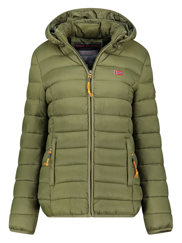 Geographical Norway Kurtka pikowana "Atikolor" w kolorze zielonym rozmiar: 3XL