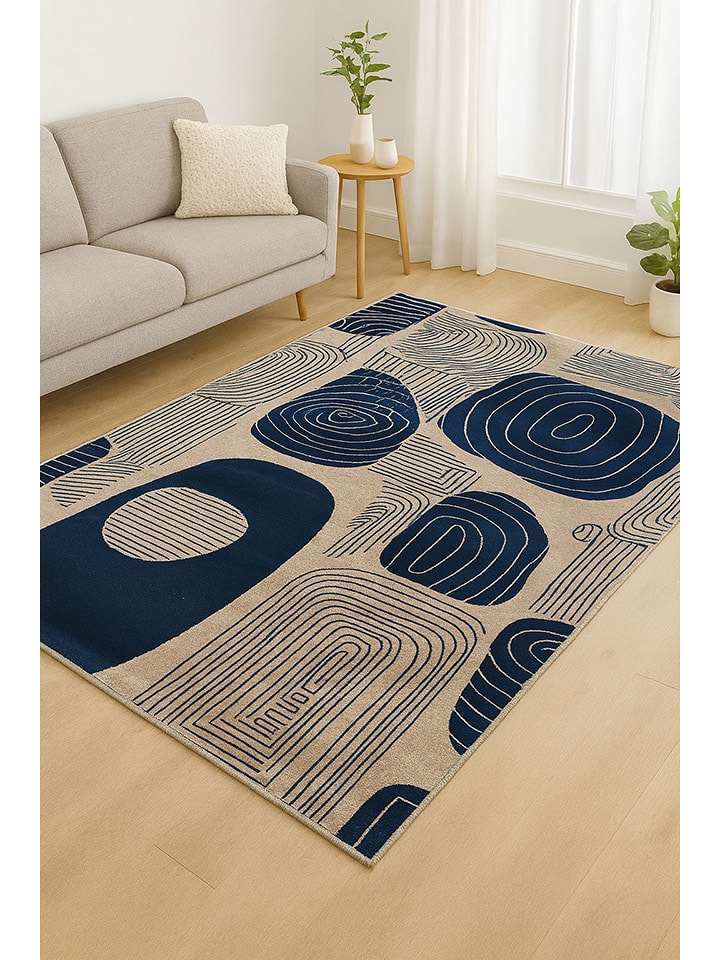 Mioli Dywan w kolorze granatowo-kremowym rozmiar: 180x280 cm