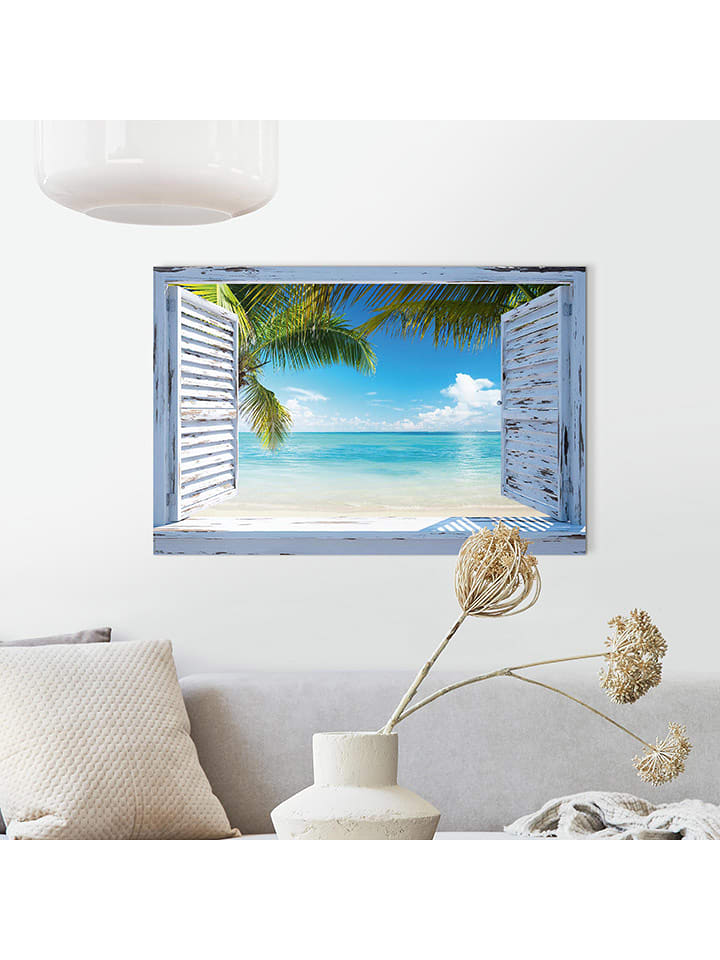 Orangewallz Druk artystyczny "Beach Shutters" rozmiar: 60x90 cm