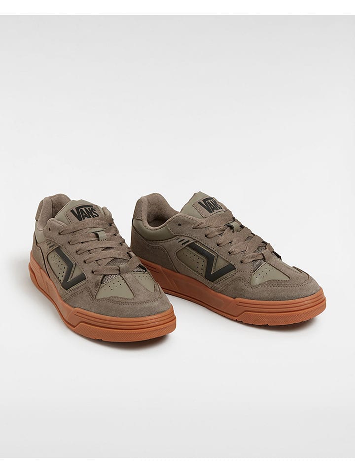 Vans Skórzane sneakersy w kolorze khaki rozmiar: 42,5