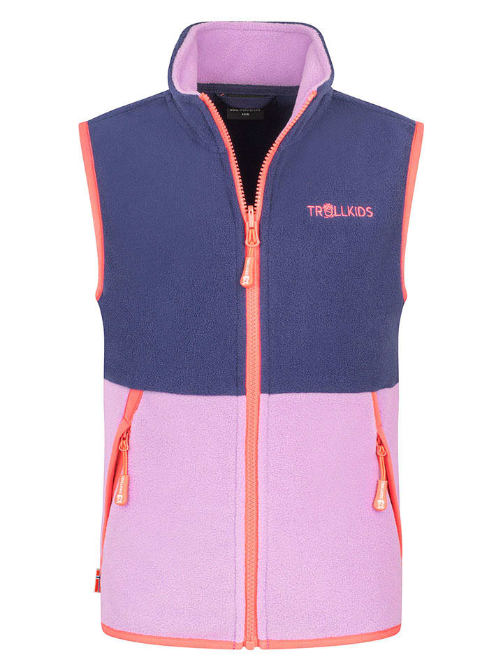 Trollkids Kamizelka polarowa "Kjerag" w kolorze fioletowym rozmiar: 176
