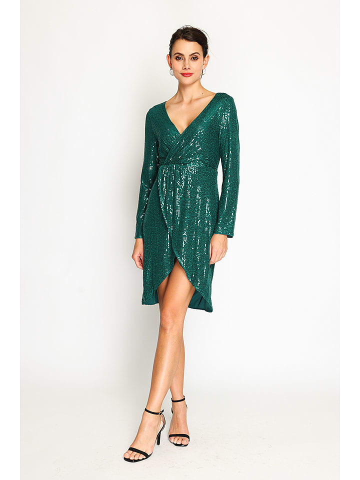 ASSUILI Sukienka w kolorze zielonym rozmiar: 36