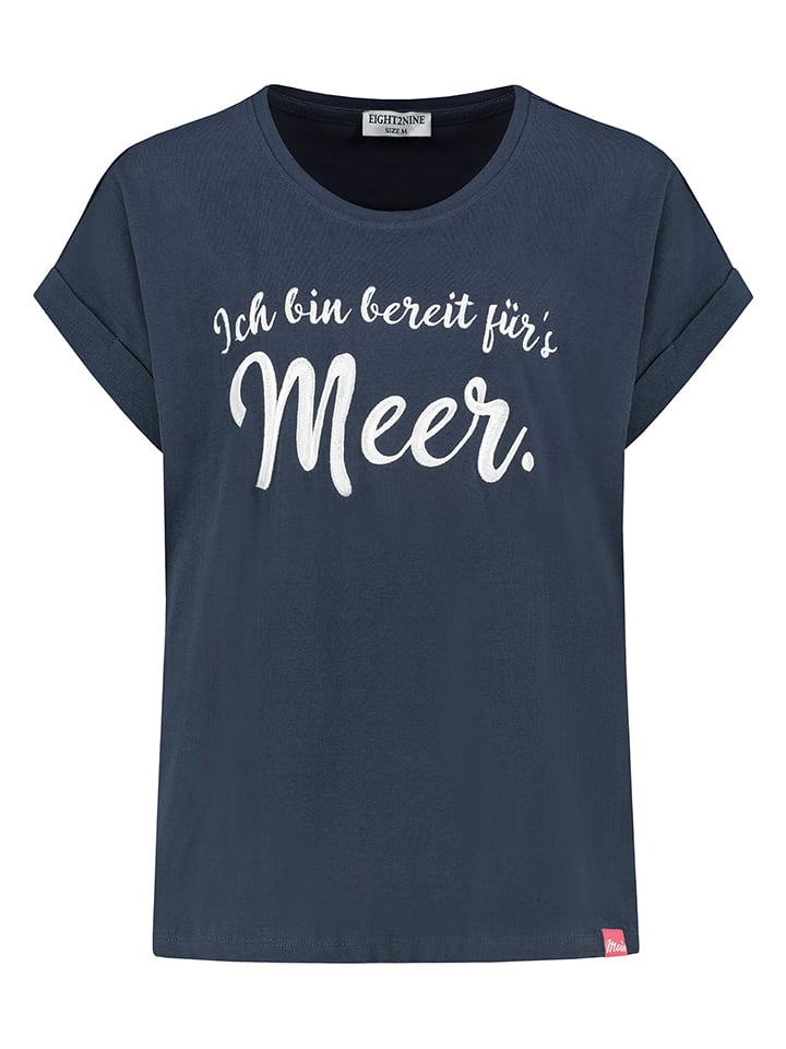 Eight2Nine Koszulka w kolorze granatowym rozmiar: S