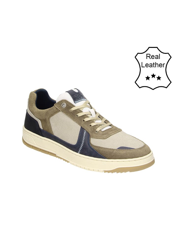 Bullboxer Skórzane sneakersy w kolorze szarobrązowo-szarym rozmiar: 43