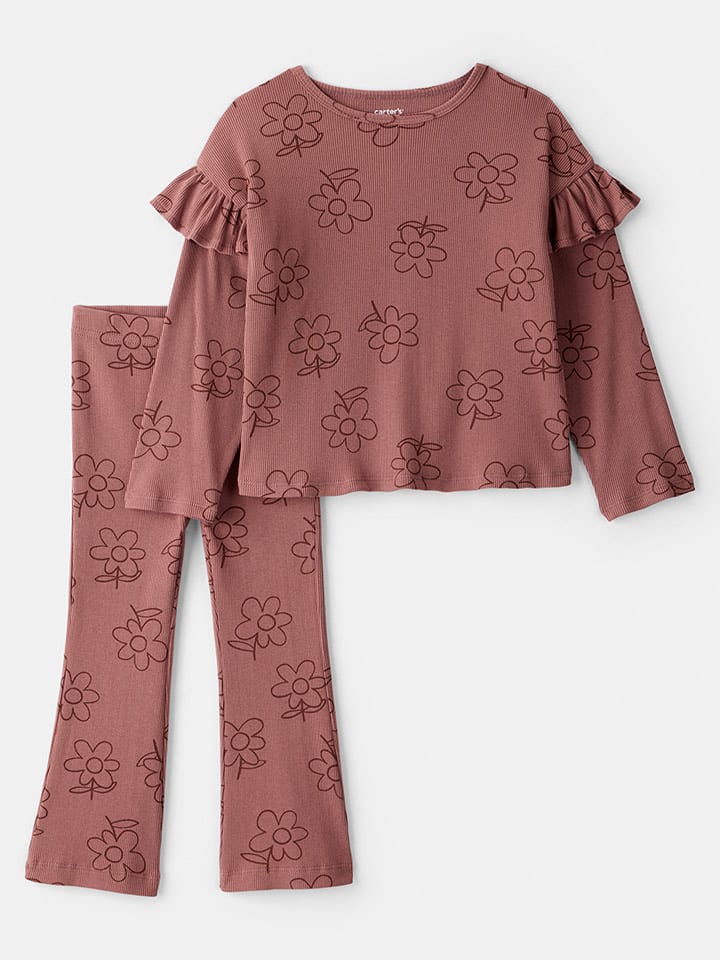 carter's 2-częściowy zestaw w kolorze jasnobrązowym rozmiar: 104