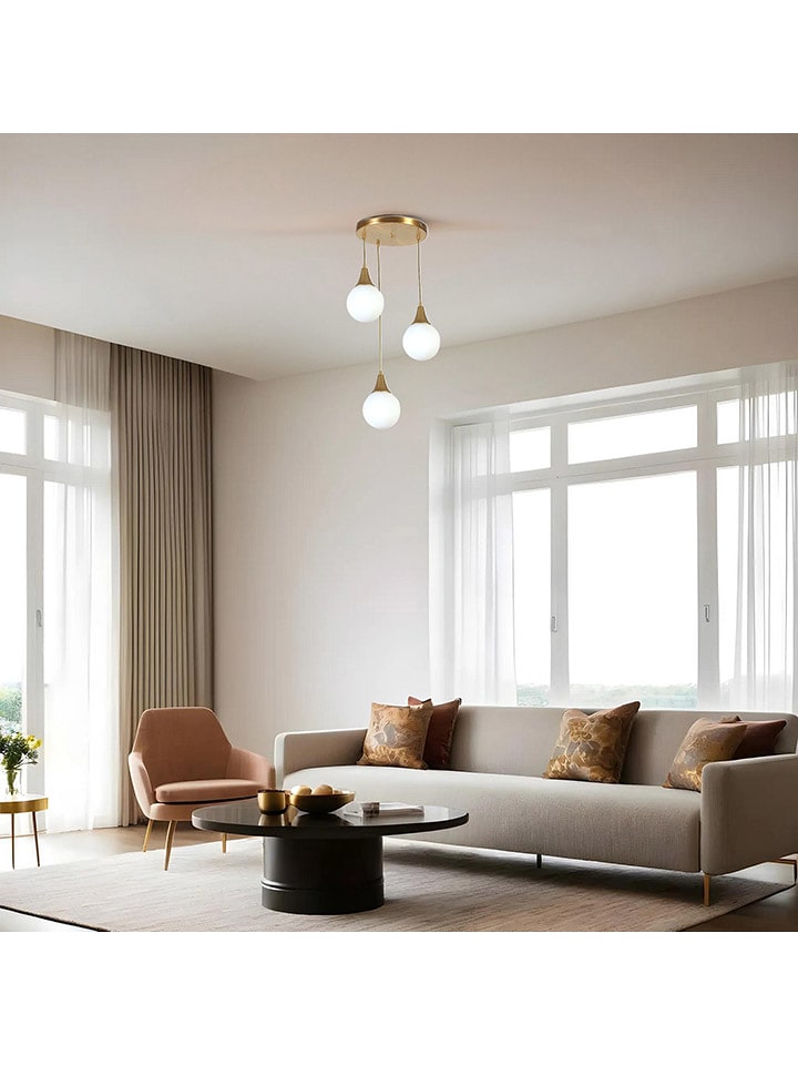 Opviq Lampa wisząca w kolorze złotym - 30 x 70 cm rozmiar: onesize