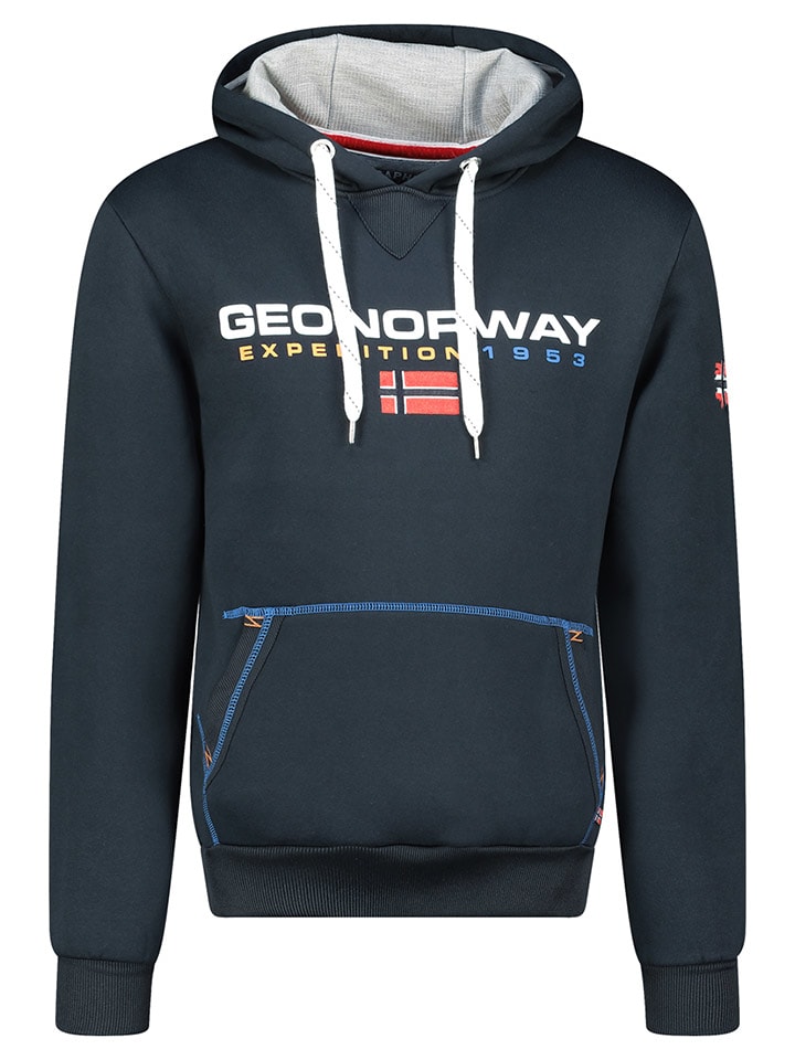 Geographical Norway Bluza "Olvier" w kolorze granatowym rozmiar: M