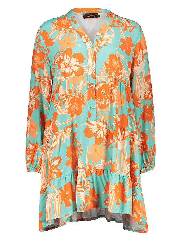 miss goodlife Sukienka w kolorze turkusowo-pomarańczowym rozmiar: XS