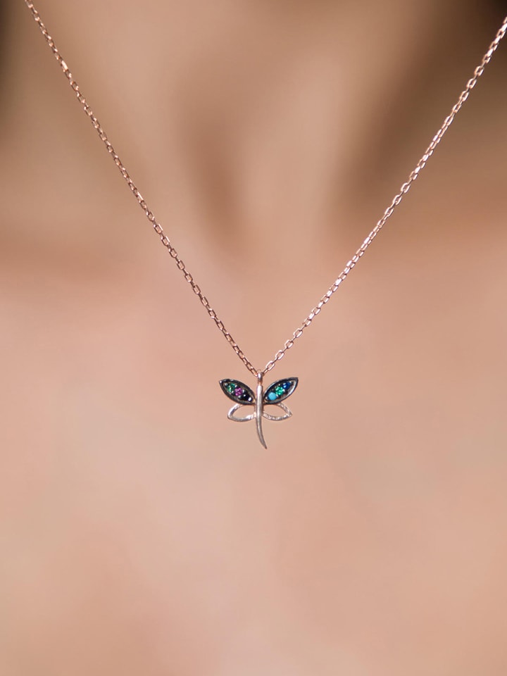 Lodie Silver Srebrny naszyjnik z elementem ozdobnym - dł. 43 cm rozmiar: onesize