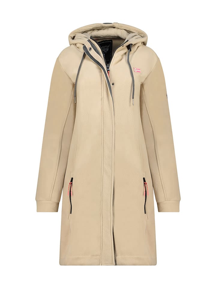 Geographical Norway Płaszcz polarowy "Timothe" w kolorze beżowym rozmiar: XL