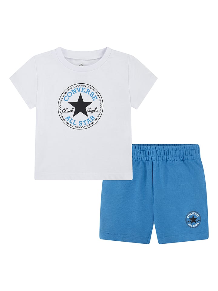 Converse 2-częściowy zestaw w kolorze biało-niebieskim rozmiar: 92/98