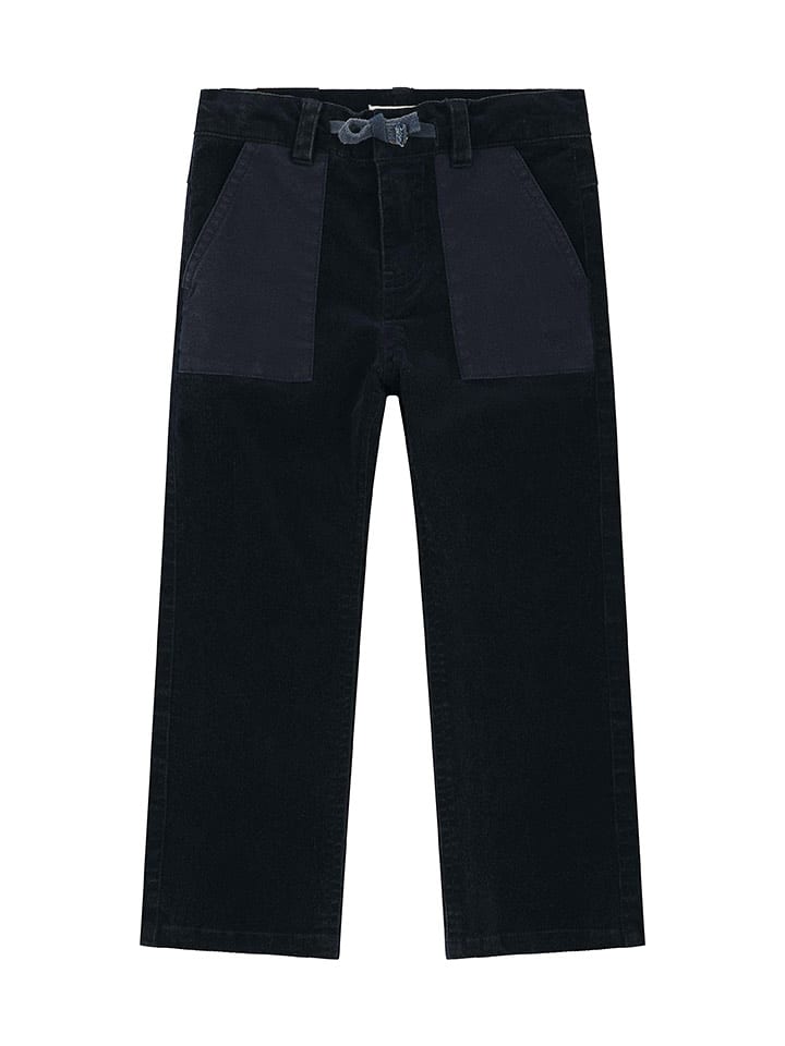 Steiff Spodnie sztruksowe w kolorze granatowym rozmiar: 122