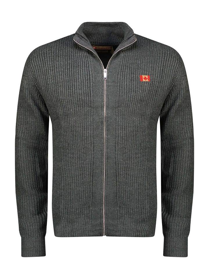 Canadian Peak Kardigan w kolorze antracytowym rozmiar: L