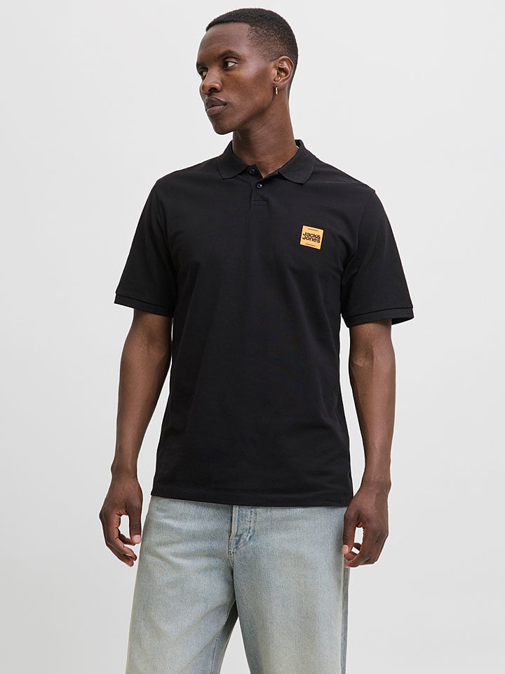 Jack & Jones Koszulka polo "Brady" w kolorze czarnym rozmiar: M