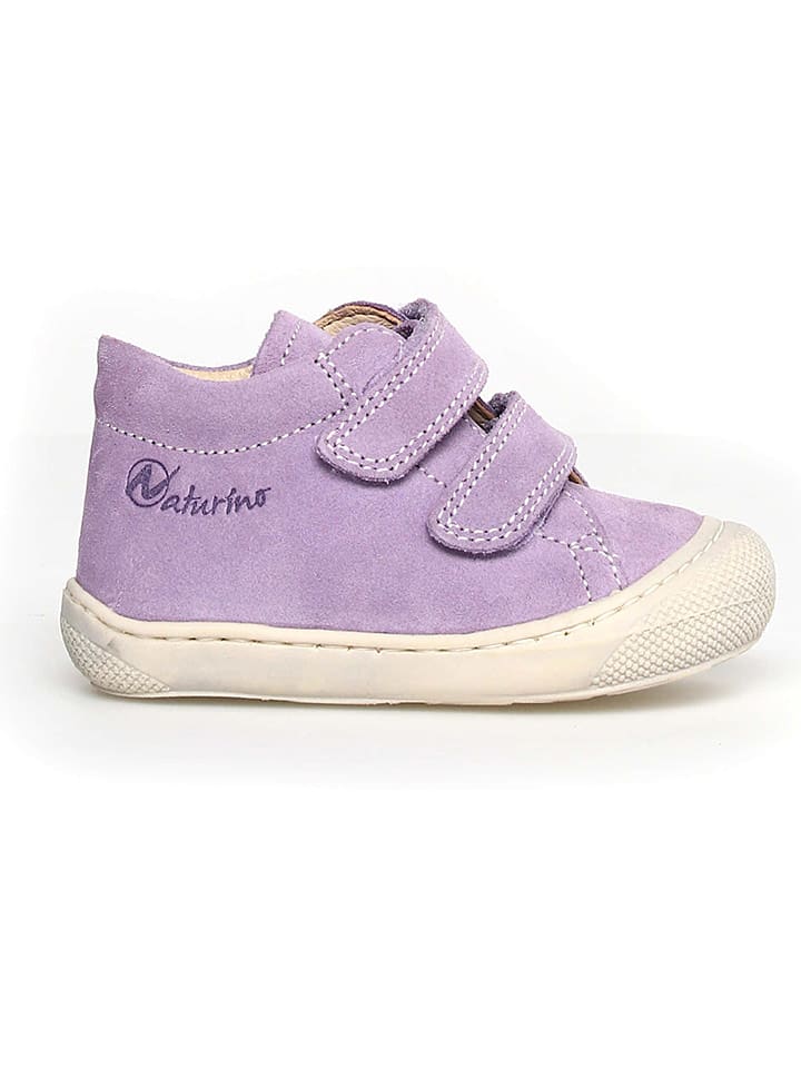 Naturino Skórzane buty "Cocoon" w kolorze fioletowym do nauki chodzenia rozmiar: 20