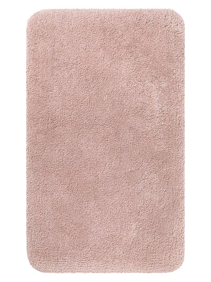 Homie Living Dywanik łazienkowy "Porto Azzurro" w kolorze jasnoróżowym rozmiar: 80x150 cm