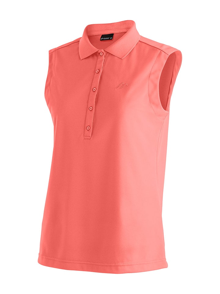 Maier Sports Koszulka funkcyjna polo "Ulrike" w kolorze czerwonym rozmiar: 46