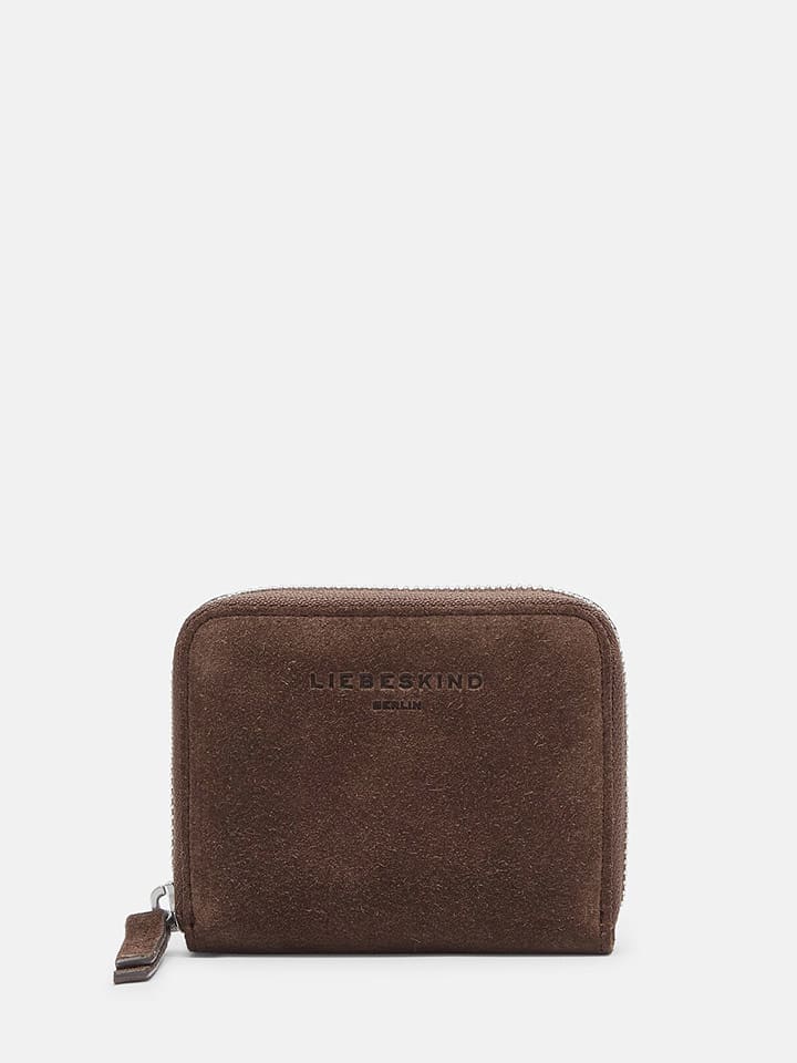 Liebeskind Berlin Skórzany portfel w kolorze brązowym - 10 x 8 x 2 cm rozmiar: onesize