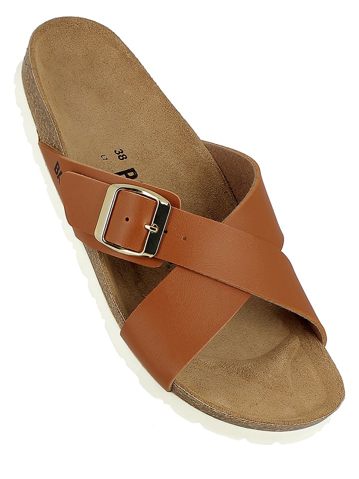 BAYTON Klapki w kolorze jasnobrązowym rozmiar: 37