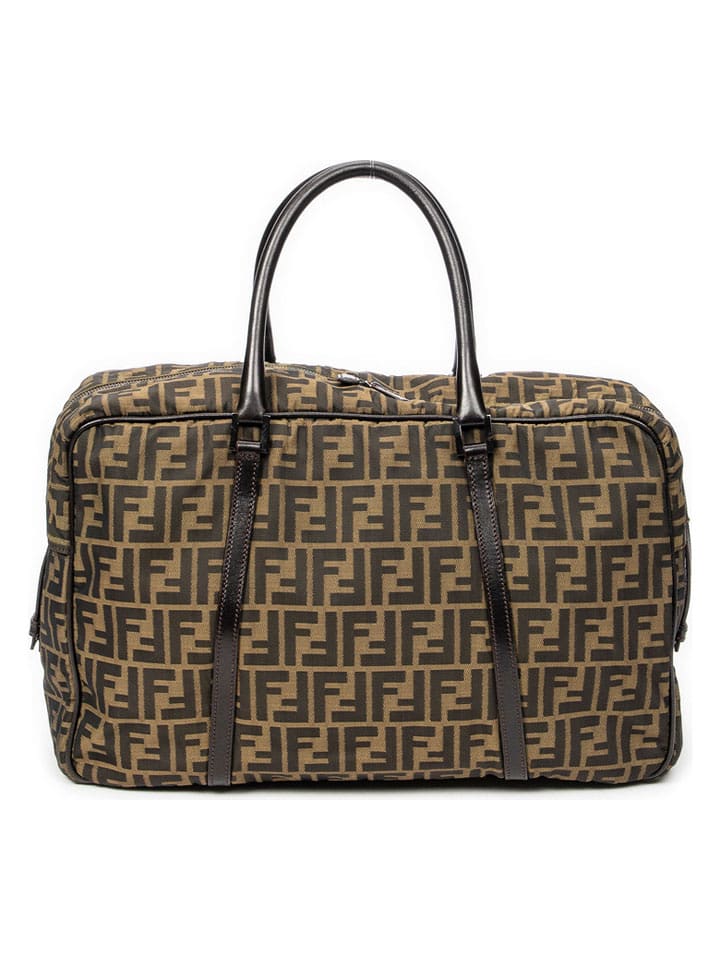 Fendi Torebka w kolorze jasnobrązowo-brązowym - 43 x 29 x 16 cm rozmiar: onesize