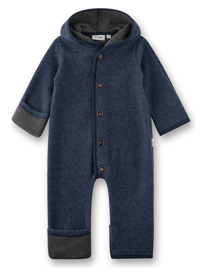 Sanetta Kidswear Kombinezon polarowy w kolorze granatowym rozmiar: 62