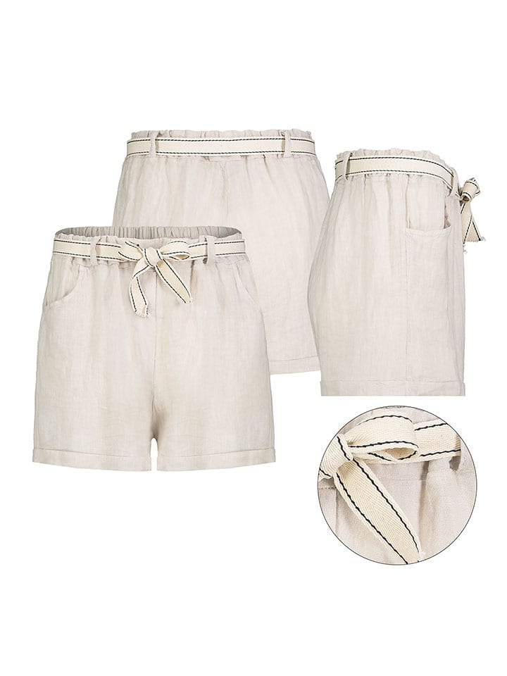 Eight2Nine Szorty w kolorze beżowym rozmiar: L/XL