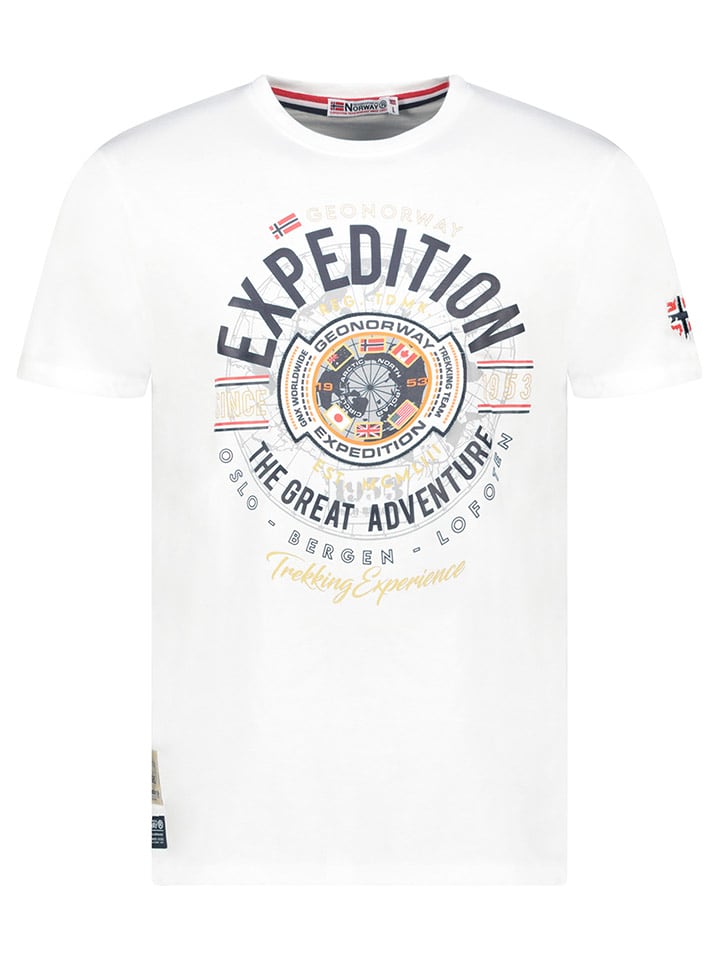 Geographical Norway Koszulka "Jaldemar" w kolorze białym rozmiar: 128