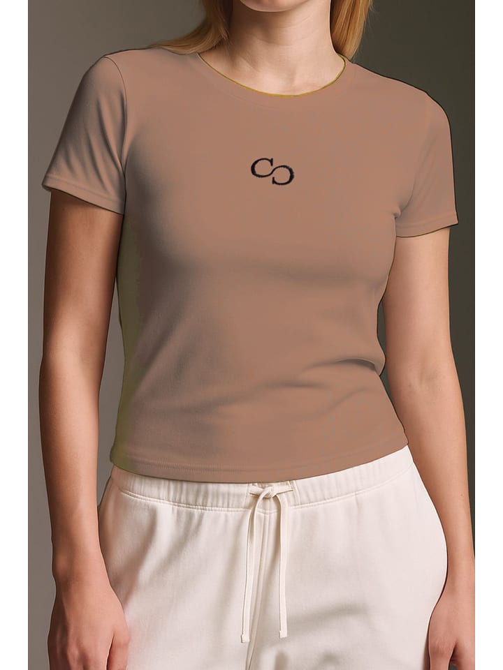 Cotton Candy Koszulka w kolorze karmelowym rozmiar: L