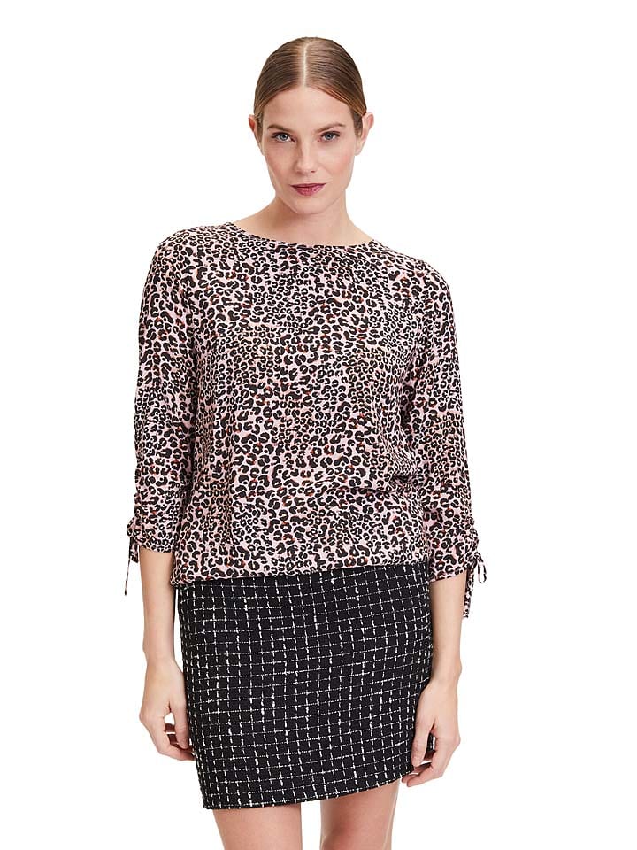 CARTOON Bluzka w kolorze czarno-beżowym rozmiar: 36