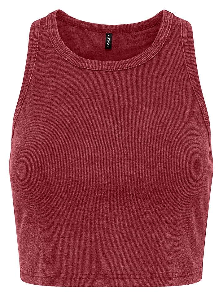 ONLY Top w kolorze czerwonym rozmiar: XS