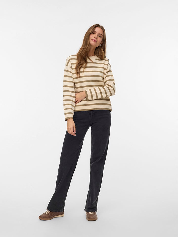 Vero Moda Sweter w kolorze beżowym rozmiar: XL