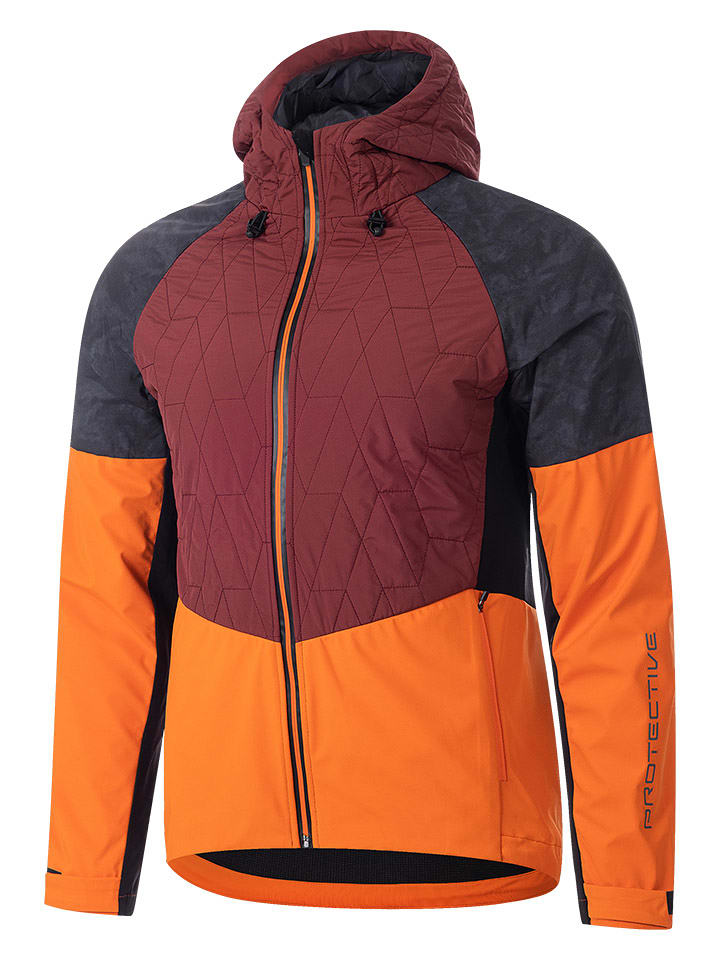 Protective Kurtka zimowa ''P-Flash'' w kolorze czarno-czerwono-pomarańczowym rozmiar: M