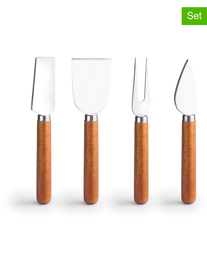 Ibili Noże (4 szt.) w kolorze jasnobrązowym do serów - dł. 17 cm rozmiar: onesize