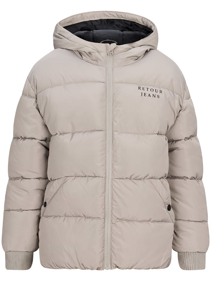 Retour Kurtka pikowana "Alrik" w kolorze beżowym rozmiar: 122/128