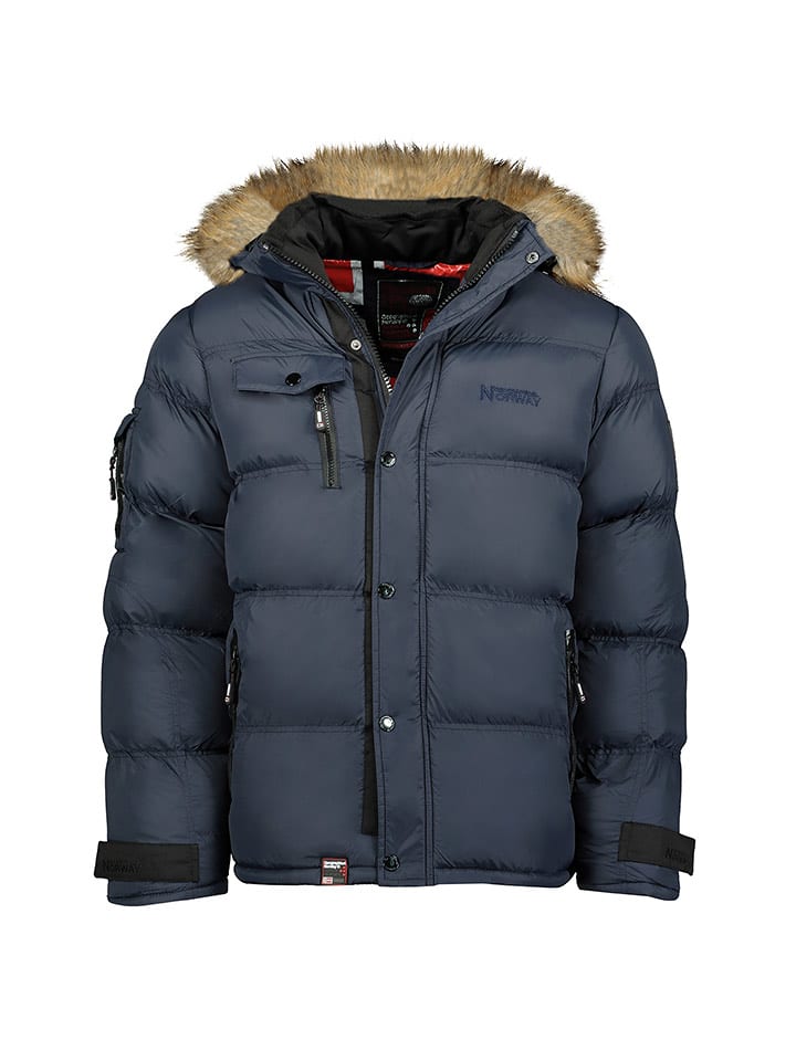 Geographical Norway Parka "Bonap" w kolorze granatowym rozmiar: 152