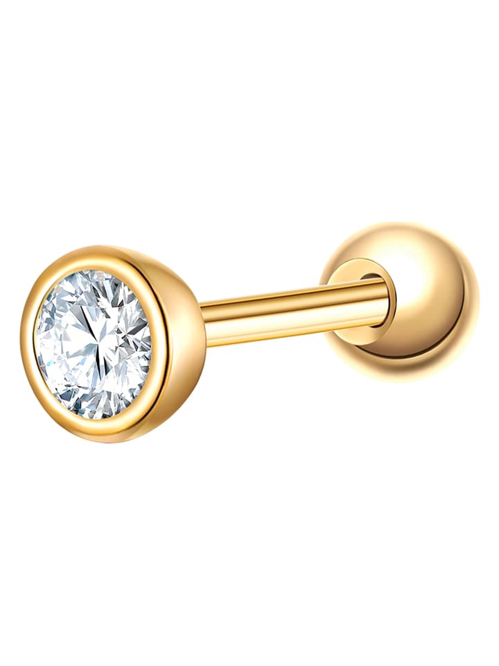 Glanzstücke München Pozłacany piercing z cyrkonią rozmiar: onesize