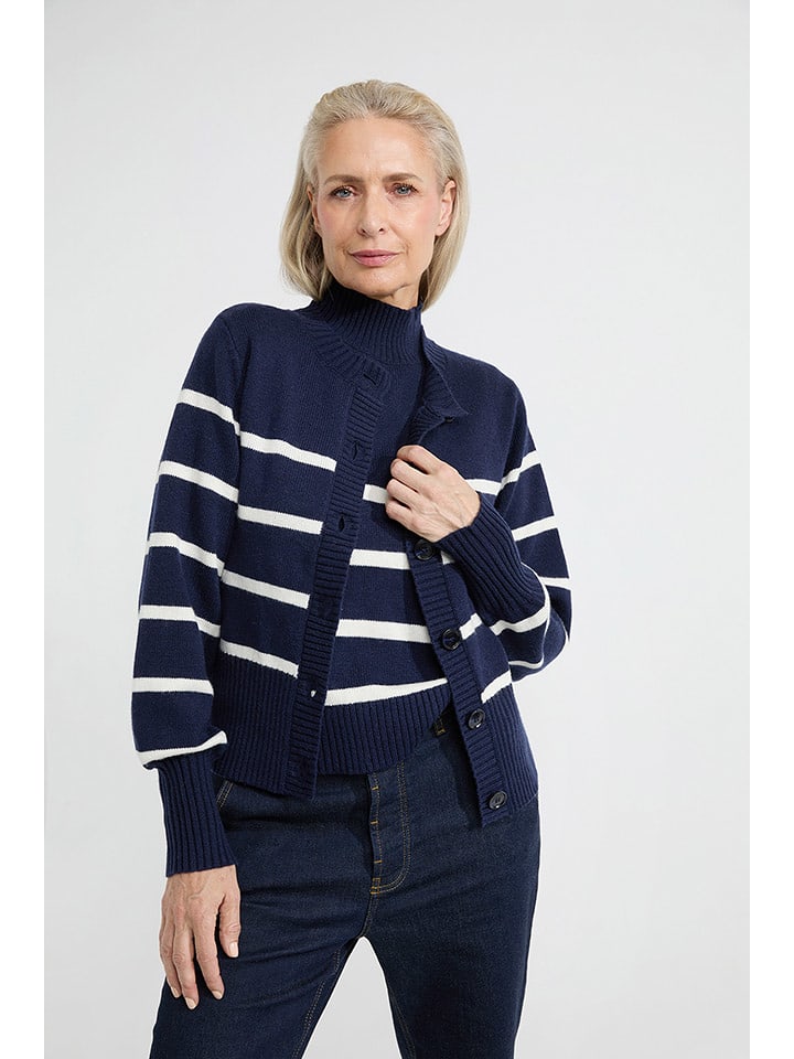 Josephine & Co Kardigan w kolorze granatowo-białym rozmiar: S