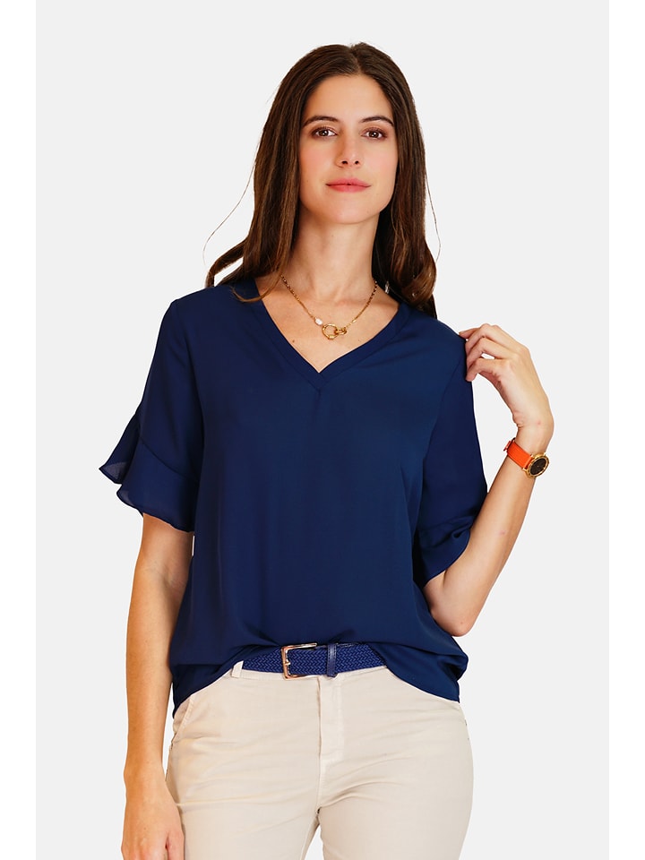 ASSUILI Bluzka w kolorze granatowym rozmiar: 36