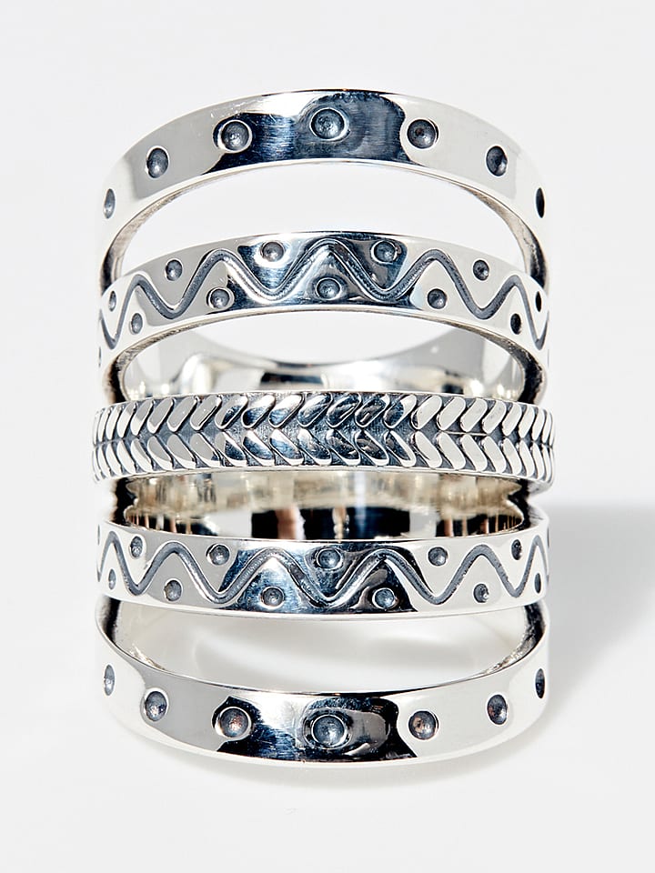 AMAZONIA Srebrny pierścionek "Tomatl" rozmiar: 50