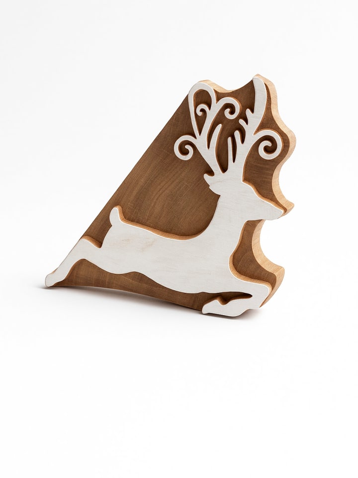 Samimi Stempel "Deer" w kolorze jasnobrązowo-białym - 15 x 12,5 cm rozmiar: onesize